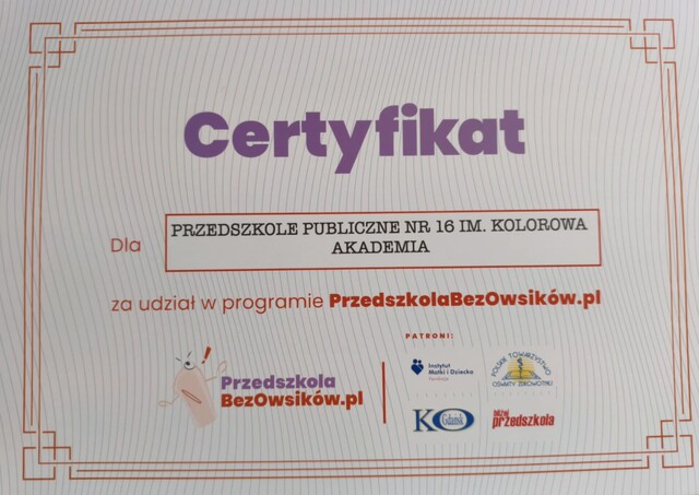 przedszkola bez owsików 05.2025 1